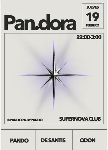 PAN.DORA AT SUPERNOVA at Supernova Club PAN.DORA AT SUPERNOVA at Supernova Club