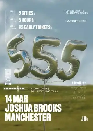 Sam Divine [555 Tour] Manchester at Joshua Brooks