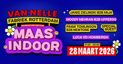 Maas Indoor Festival - Moody Mehran, Paige Tomlinson, Lisa Korver - EDM event at Van Nelle Fabriek in Rotterdam