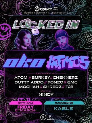 Locked In W/ OKO & ATMOS at Kable Club Locked In W/ OKO & ATMOS at Kable Club