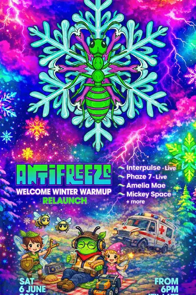 ANTIFREEZE WELCOME WINTER WARMUP - EDM event at Sooki Lounge in Melbourne