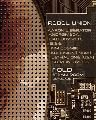 Rebel Union: FOLD - STEAM ROOM London 2026 | Lineup & Event Details - EDM news article