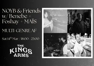 Kings Turntable: NOYB & Friends [14.03.2026] - EDM event at Kings Arms E2 in London