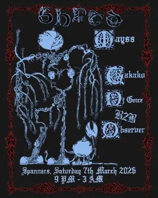 SHFTD ✷ Mayss, TAKAKO, DJ Gonz, Observer at Spanners SHFTD ✷ Mayss, TAKAKO, DJ Gonz, Observer at Spanners