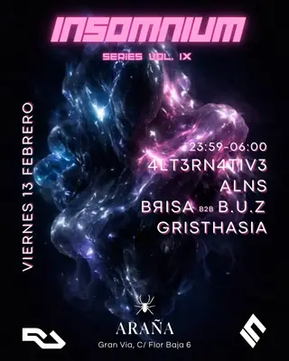 Insomnium Series Vol. IX at Araña Club Insomnium Series Vol. IX at Araña Club