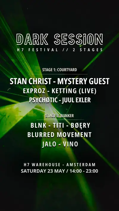 23-05-2026 Day Rave // 2 Stages - EDM event at H7 Warehouse in Amsterdam