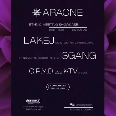LAKEJ - ARACNE X ETHNIC MEETING - SHOWCASE - EDM event at Specka in Miami