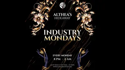 Industry Mondays with open bar - EDM event at Althea's Rooftop in New York