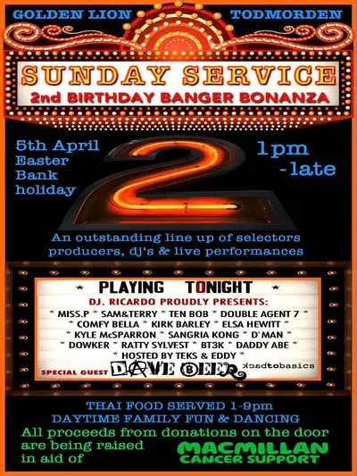 Sunday Service - EDM event at The Golden Lion in Manchester