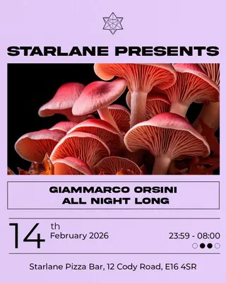 Starlane presents: Giammarco Orsini All Night Long at Starlane Pizza Bar