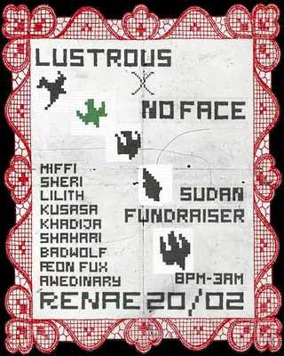 Lustrous x noface: Fundraiser 4 Sudan at renae