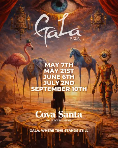 Gala by Ibán Mendoza - EDM event at Cova Santa in Ibiza