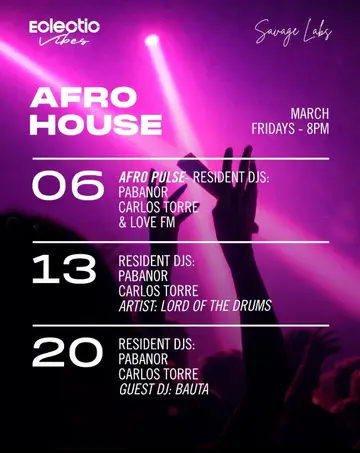 ECLECTIC VIBES – SABOR A HOUSE at Savage Labs ECLECTIC VIBES – SABOR A HOUSE at Savage Labs