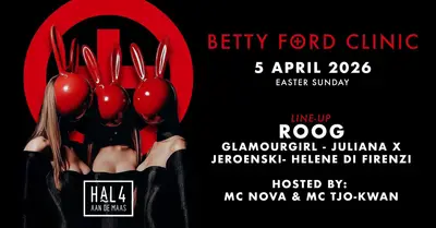 Betty Ford Clinic - Easter Edition - EDM event at Hal 4 aan de Maas in Rotterdam