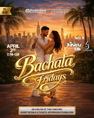 Friday Bachata Night - Traditional Bachata at Concord NYC Friday Bachata Night - Traditional Bachata at Concord NYC