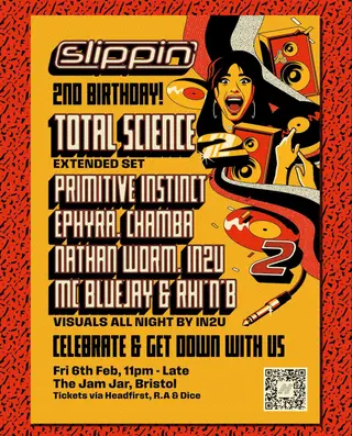 Slippin' Two Years Deep! - Total Science, Primitive Instinct, Rhy'N'B & fulll Slippin' crew at The Jam Jar Slippin' Two Years Deep! - Total Science, Primitive Instinct, Rhy'N'B & fulll Slippin' crew at The Jam Jar