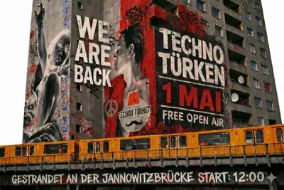 Techno Türken May 1st - Free Open Air by CiaoCiao - EDM event at Gestrandet An Der Jannowitzbrücke in Berlin