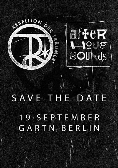 Rebellion der Träumer* X Afterhour Sounds - Glitter and Glue the Soli-Raveatory - EDM event at gART.n in Berlin