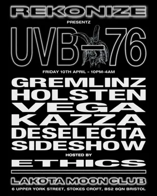 Rekonize presents: UVB-76 Bristol 2026 | Tickets & Lineup - EDM news article Rekonize presents: UVB-76 Bristol 2026 | Tickets & Lineup - EDM news article