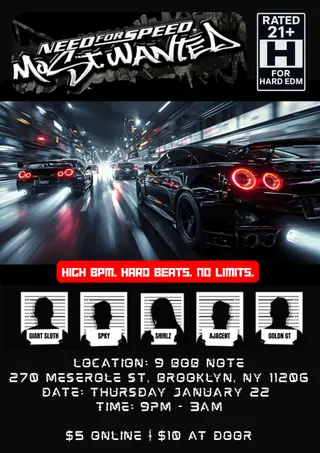 Need for Speed: Most Wanted at 9 Bob Note