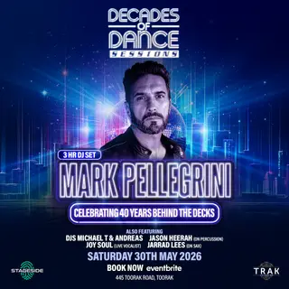 Mark Pellegrini Celebrates 40 Years Behind the Decks at Trak Live Lounge Bar