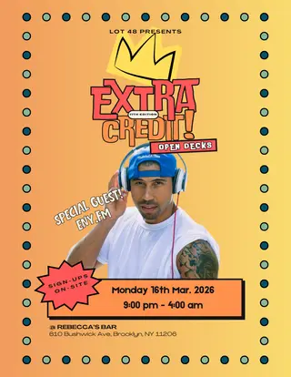 EXTRA CREDIT @ Rebecca's Bar at Rebecca's EXTRA CREDIT @ Rebecca's Bar at Rebecca's