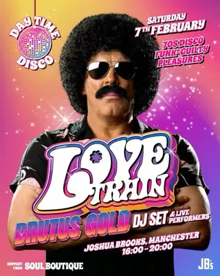 Love Train - Day Time Disco with Brutus Gold (DJ Set) at Joshua Brooks Love Train - Day Time Disco with Brutus Gold (DJ Set) at Joshua Brooks