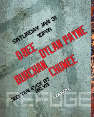 Refuge Saturdays with O.BEE, Dylan Payne, Burchan and Chuwee at Refuge Refuge Saturdays with O.BEE, Dylan Payne, Burchan and Chuwee at Refuge