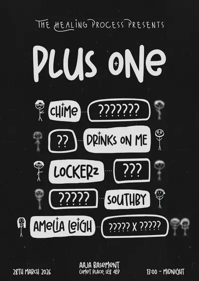 The Healing Process presents: Plus One The Healing Process presents: Plus One - EDM event at Aaja Basement in London