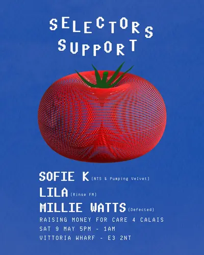 Sofie K, LILA & Millie Watts - Fundraiser for Care4Calais - EDM event at Vittoria Wharf Studio in London