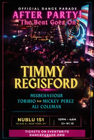 Dance Parade After Party with Timmy Regisford and Friends at Nublu 151
