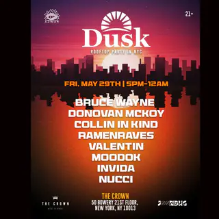 Dusk Sunset Open Air Rooftop Party Rooftop 05/29 at The Crown Dusk Sunset Open Air Rooftop Party Rooftop 05/29 at The Crown