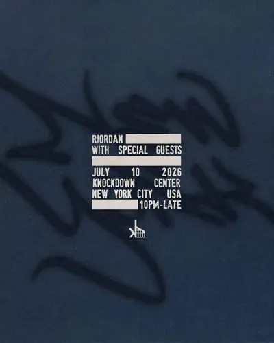 Riordan - EDM event at Knockdown Center in New York