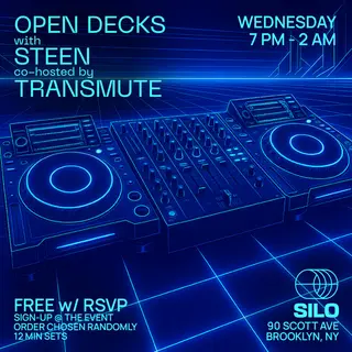 Open Decks with STEEN & Transmute at SILO
