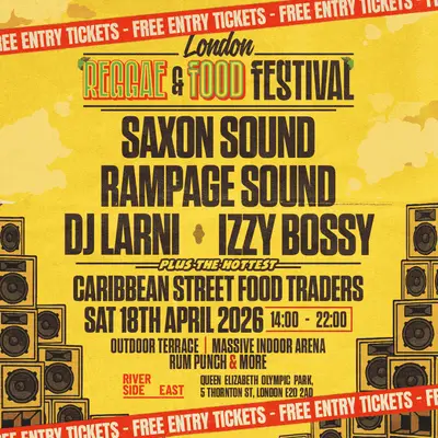 London Food & Reggae Festival - Spring Edition - EDM event at Riverside East in London
