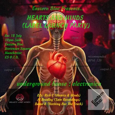 Hearts & Minds Launch - EDM event at Eastern Bloc Records in Paris