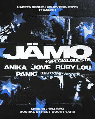 JÄMO Melbourne Headline Show - Day → Night Party at Bourke Street Courtyard JÄMO Melbourne Headline Show - Day → Night Party at Bourke Street Courtyard