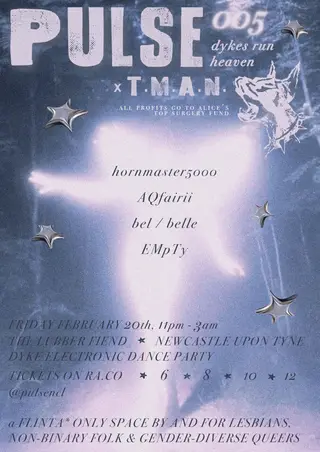 PULSE 005 // DYKES RULE HEAVEN at The Lubber Fiend PULSE 005 // DYKES RULE HEAVEN at The Lubber Fiend