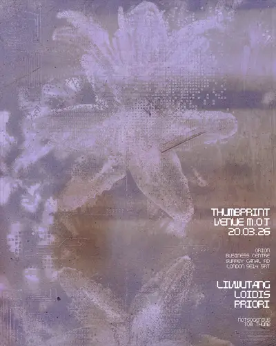thumbprint ❁ livwutang, Loidis & Priori - EDM event at M.O.T in London