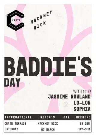 CRATE presents: Womxn's Day Terrace Party – Baddie's Day at Crate Brewery