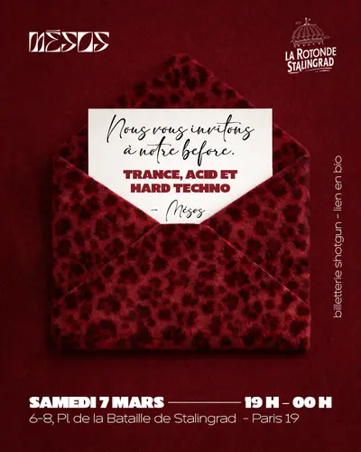 La Rotonde x MÉSOS La Rotonde x MÉSOS - EDM event at La Rotonde Stalingrad in Barcelona
