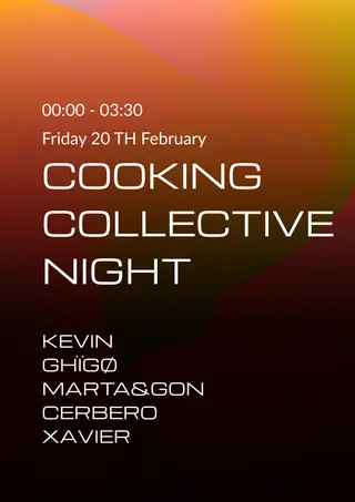 Cooking Collective Night at Minusa Music Club