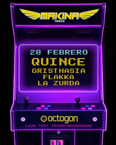 MAKINA TRICKz - QUINCE + GRISTHASIA + Flakka + LA ZURDA - EDM event at Laboratorio Octogon in Miami