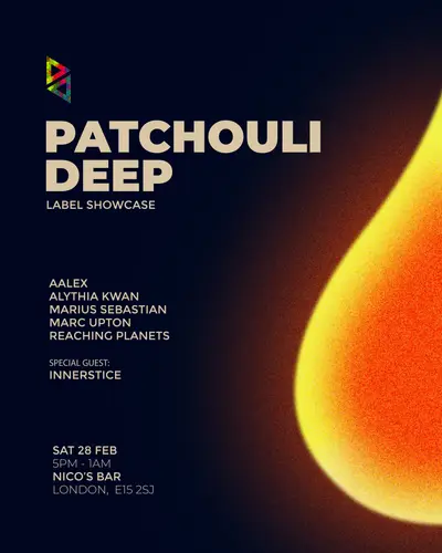Patchouli Deep - Label Showcase Patchouli Deep - Label Showcase - EDM event at Nico's Bar at Hackney Bridge in London