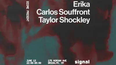 Biome Showcase with Erika, Carlos Souffront, Taylor Shockley - EDM event at Signal in New York