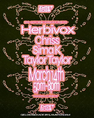 [FREE ENTRY] Herbivox Recod Store Takeover with Chriss, Taylor Taylor & sima k at Zwart Goud Record Store