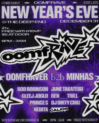 OOMF RAVE NYE at The Deep End