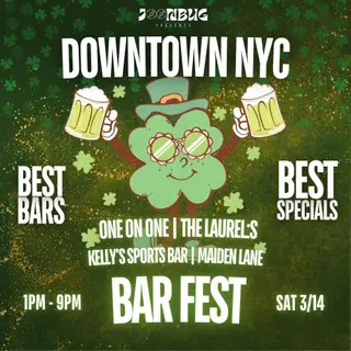 Downtown NYC St. Patrick's Bar Crawl 3-14 at One on One
