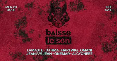 BAISSE LE SON: HARTWIG, ALCYONEEE - EDM event at Panic Room in Paris