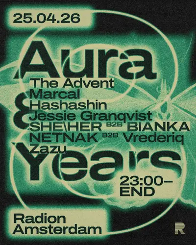 Aura 8 Year Anniversary - EDM event at RADION in Amsterdam